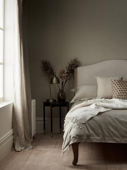 John Lewis Louis High End Sleigh Bed Frame, Double, Oak - view 2, Oak