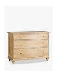 John Lewis Louis 3 Drawer Chest, Oak