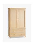 John Lewis Louis Double Wardrobe, Oak