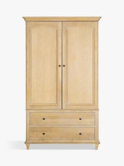 John Lewis Louis Double Wardrobe, Oak - view 2, Oak