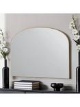 Yearn Wood Framed Overmantle Wall Mirror, 70 x 92cm, Gold