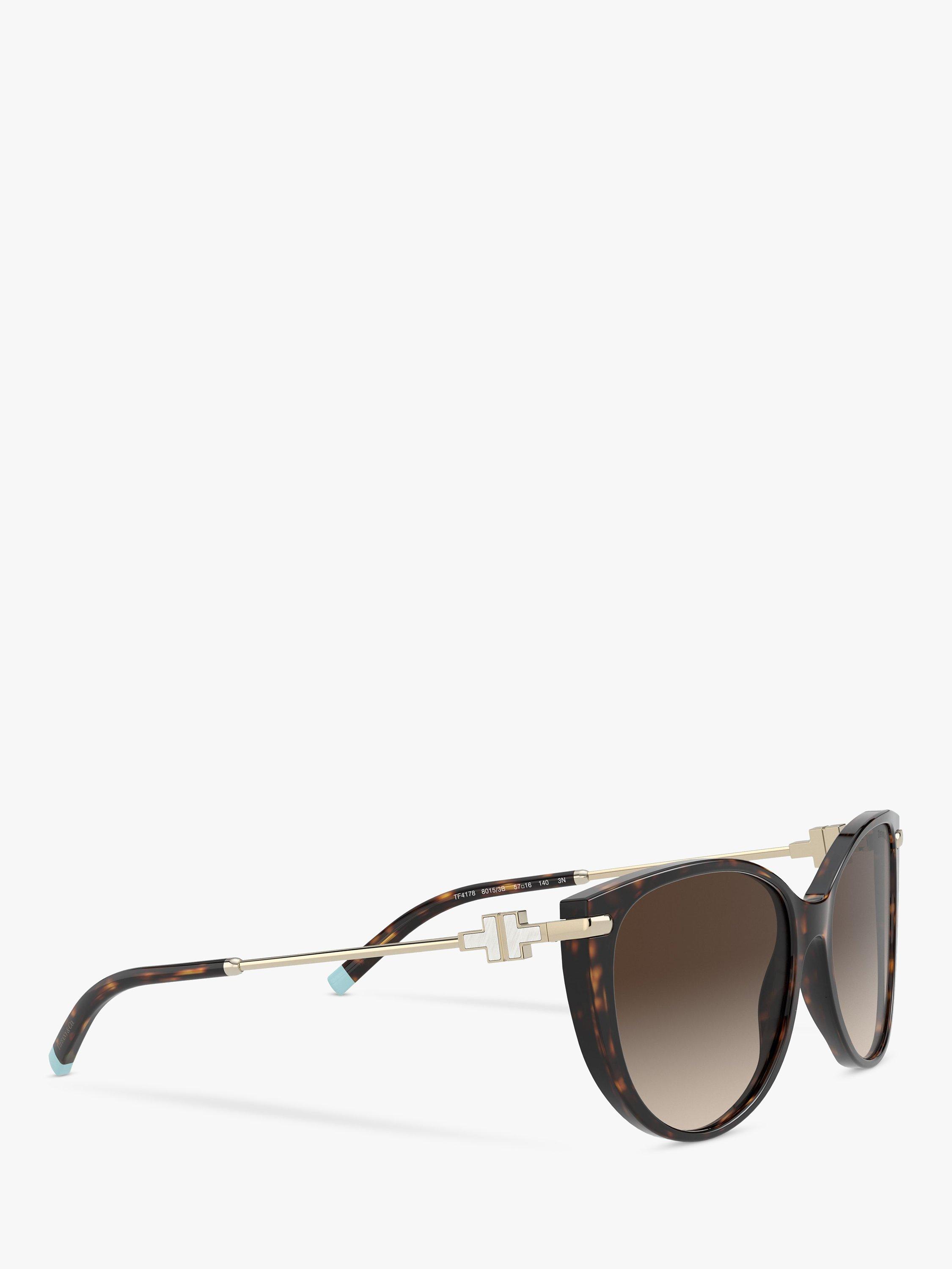 Product image 11 of 11, which shows Tiffany & Co TF4178 Women's Cat's Eye Sunglasses, Havana