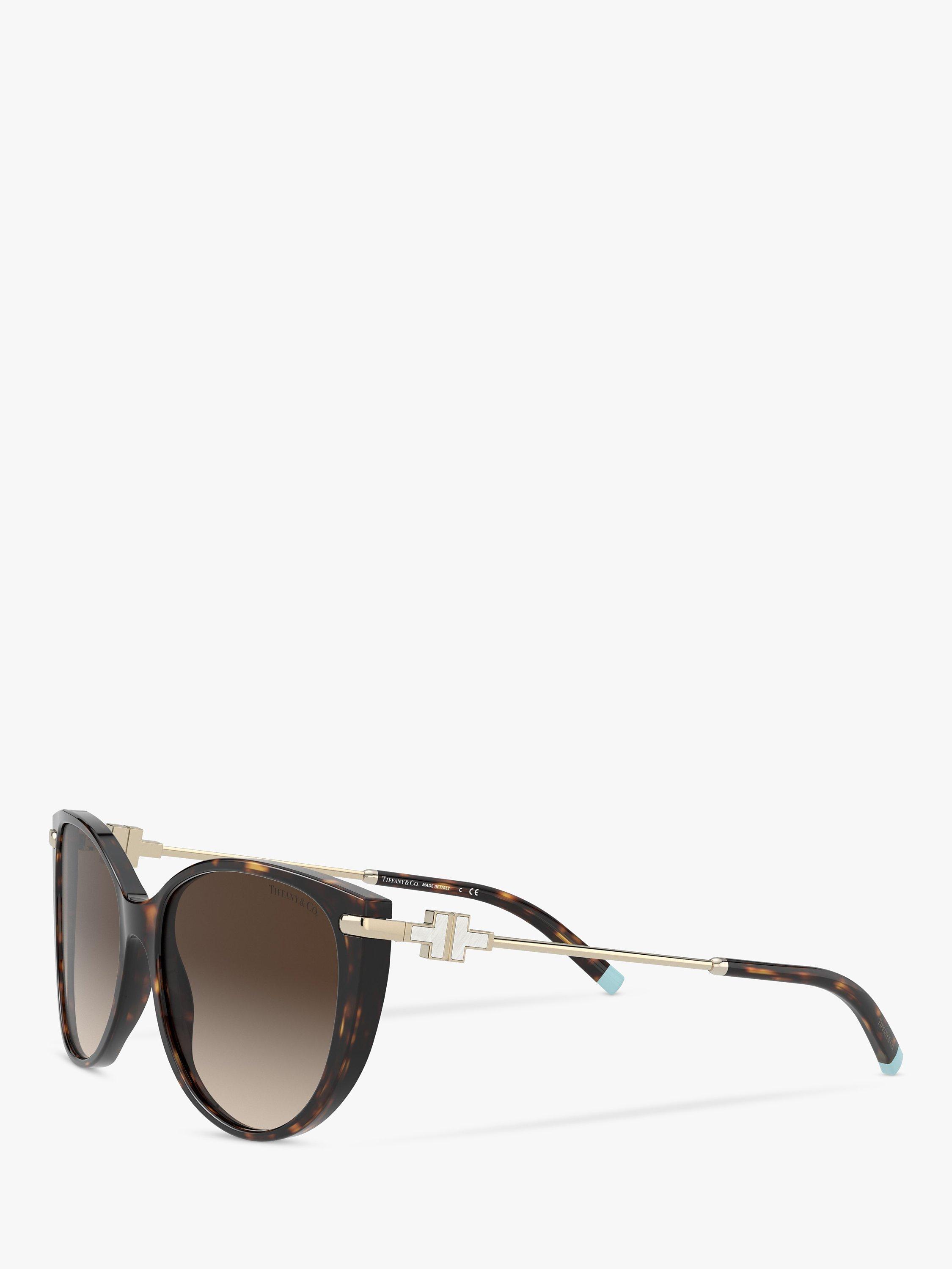 Product image 2 of 11, which shows Tiffany & Co TF4178 Women's Cat's Eye Sunglasses, Havana