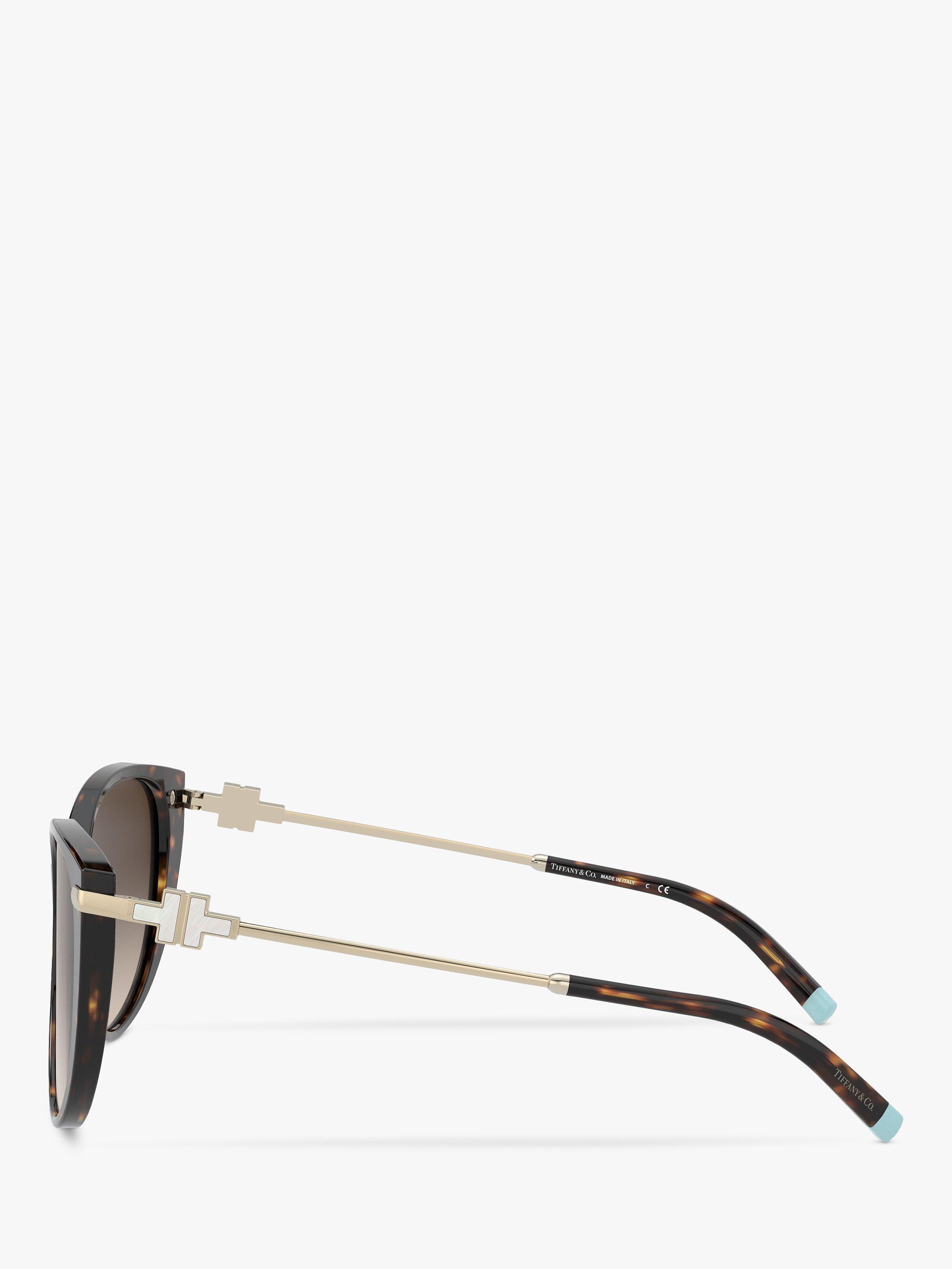 Product image 4 of 11, which shows Tiffany & Co TF4178 Women's Cat's Eye Sunglasses, Havana