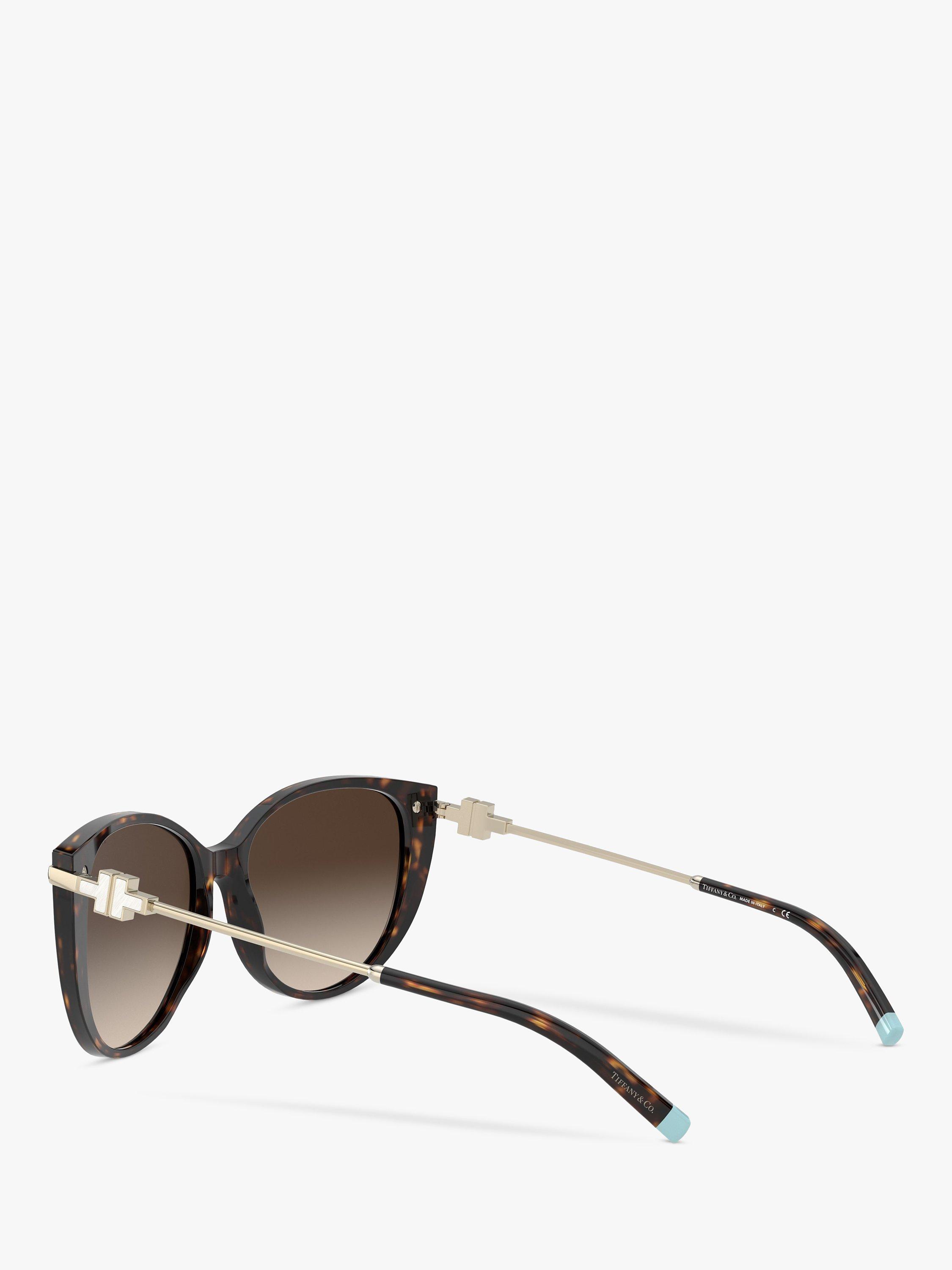 Product image 5 of 11, which shows Tiffany & Co TF4178 Women's Cat's Eye Sunglasses, Havana