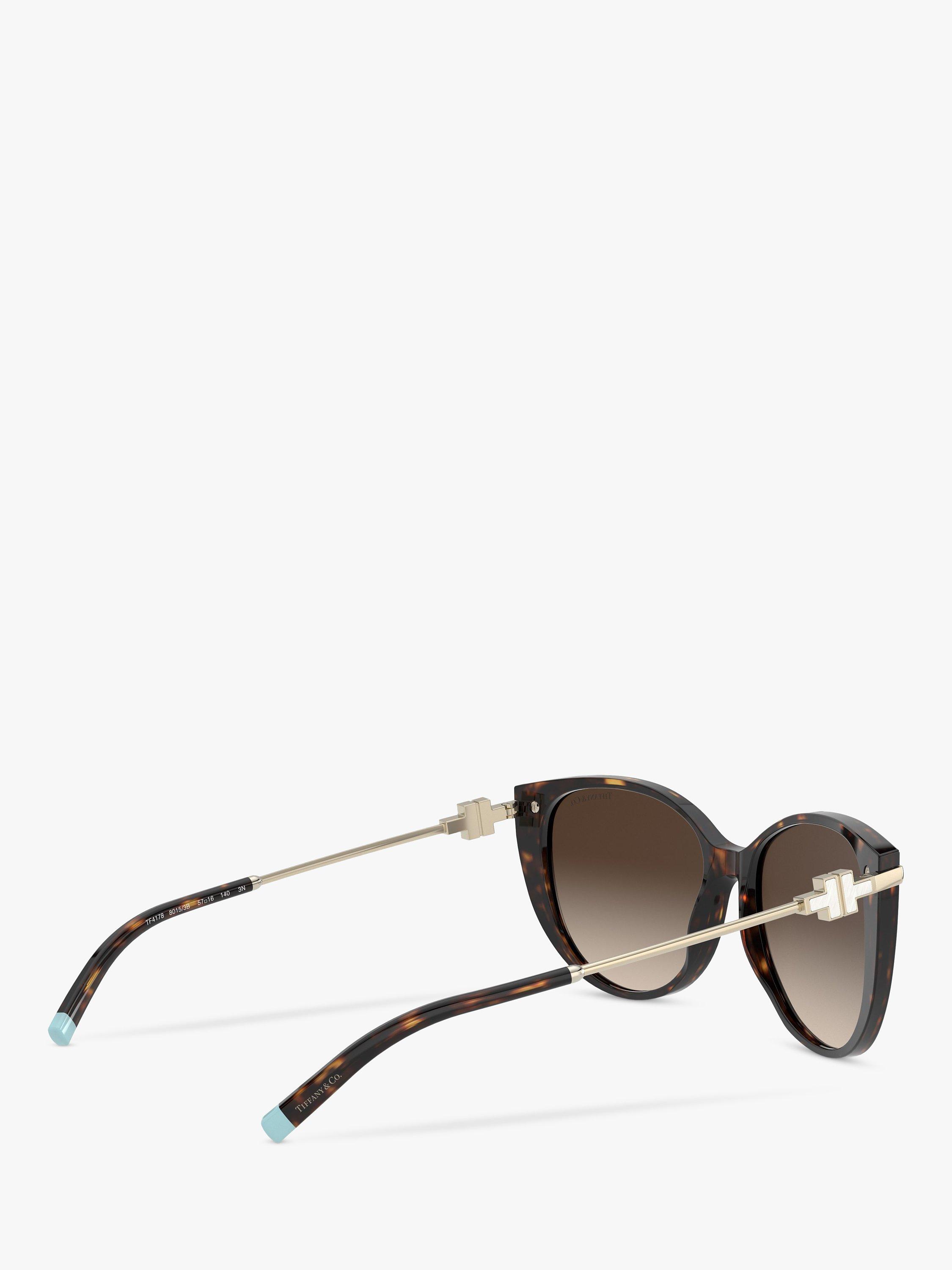 Product image 9 of 11, which shows Tiffany & Co TF4178 Women's Cat's Eye Sunglasses, Havana