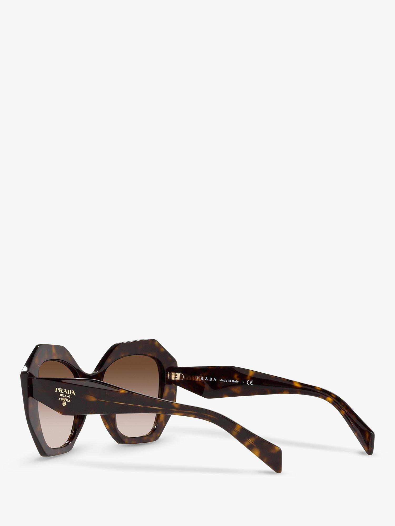 Prada PR 16WS Women s Irregular Shaped Sunglasses Tortoise Brown Gradient