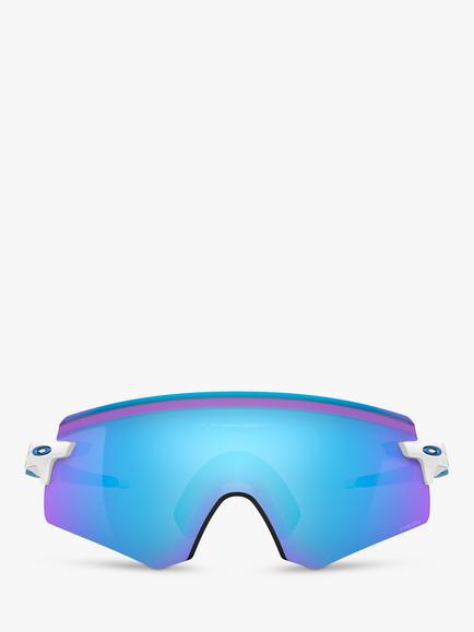 Oakley OO9471 Men's Encoder Prizm Sunglasses, Polished White/Sapphire