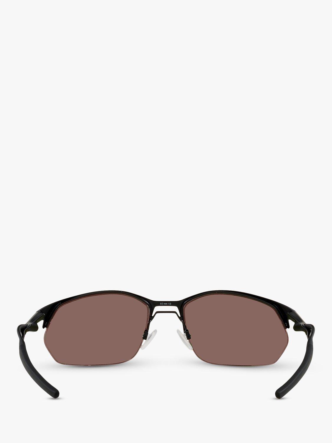 Product image 7 of 11, which shows Oakley OO4145 Men's Wire Tap 2.0 Prizm Rectangular Sunglasses, Satin Black/Mirror Blue