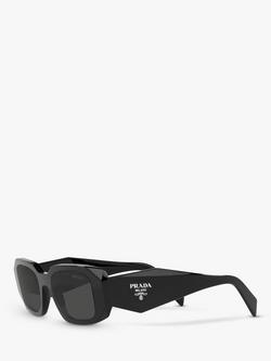 Prada PR 17WS Women's Square Sunglasses, Black - view 2, Black