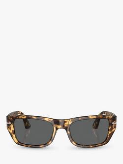 Persol PO3268S Unisex Rectangular Sunglasses, Brown/Tortoise Beige - view 2, Brown/Tortoise Beige