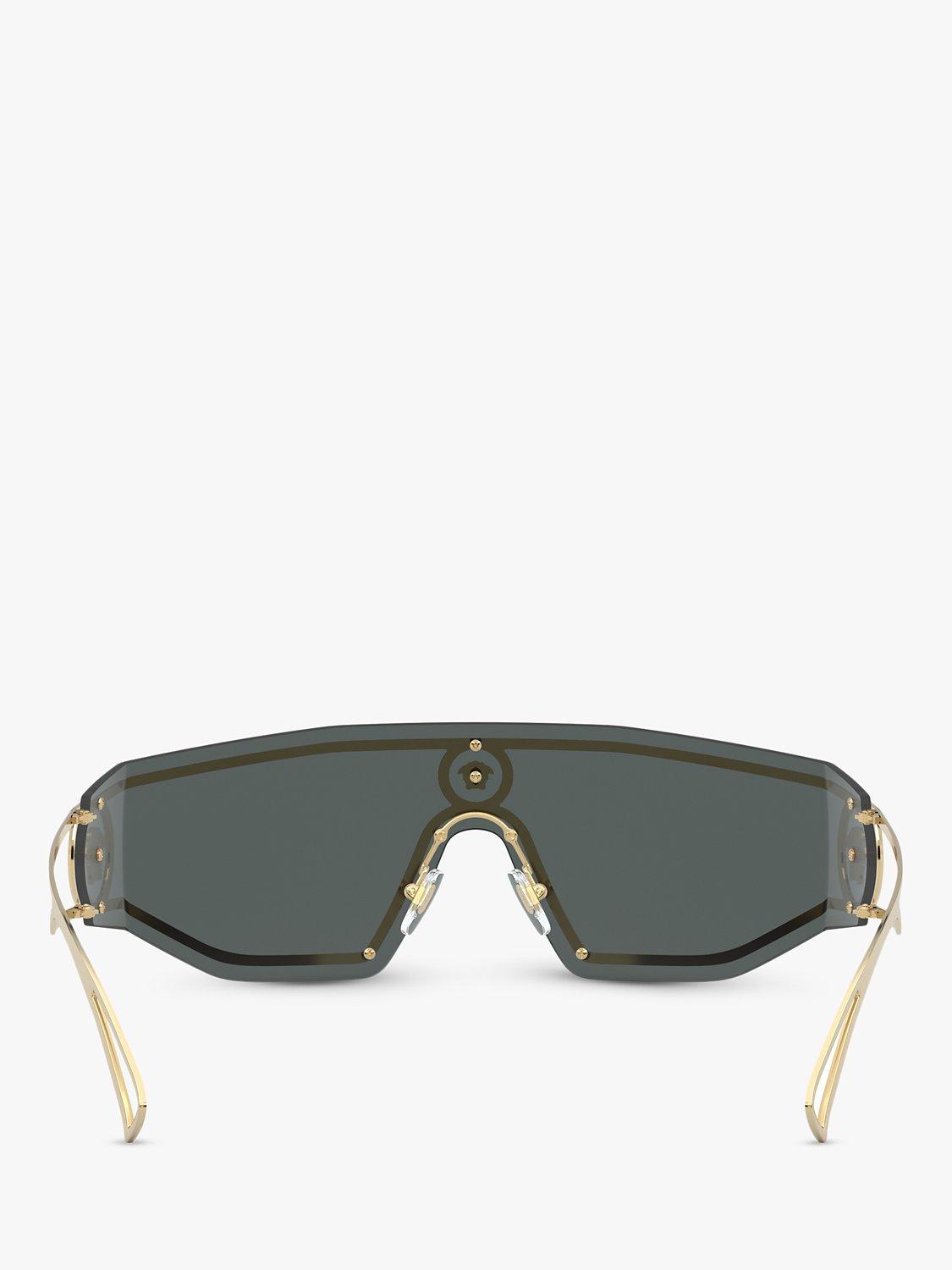 Product image 7 of 11, which shows Versace VE2226 Men's Irregular Sunglasses, Gold/Black