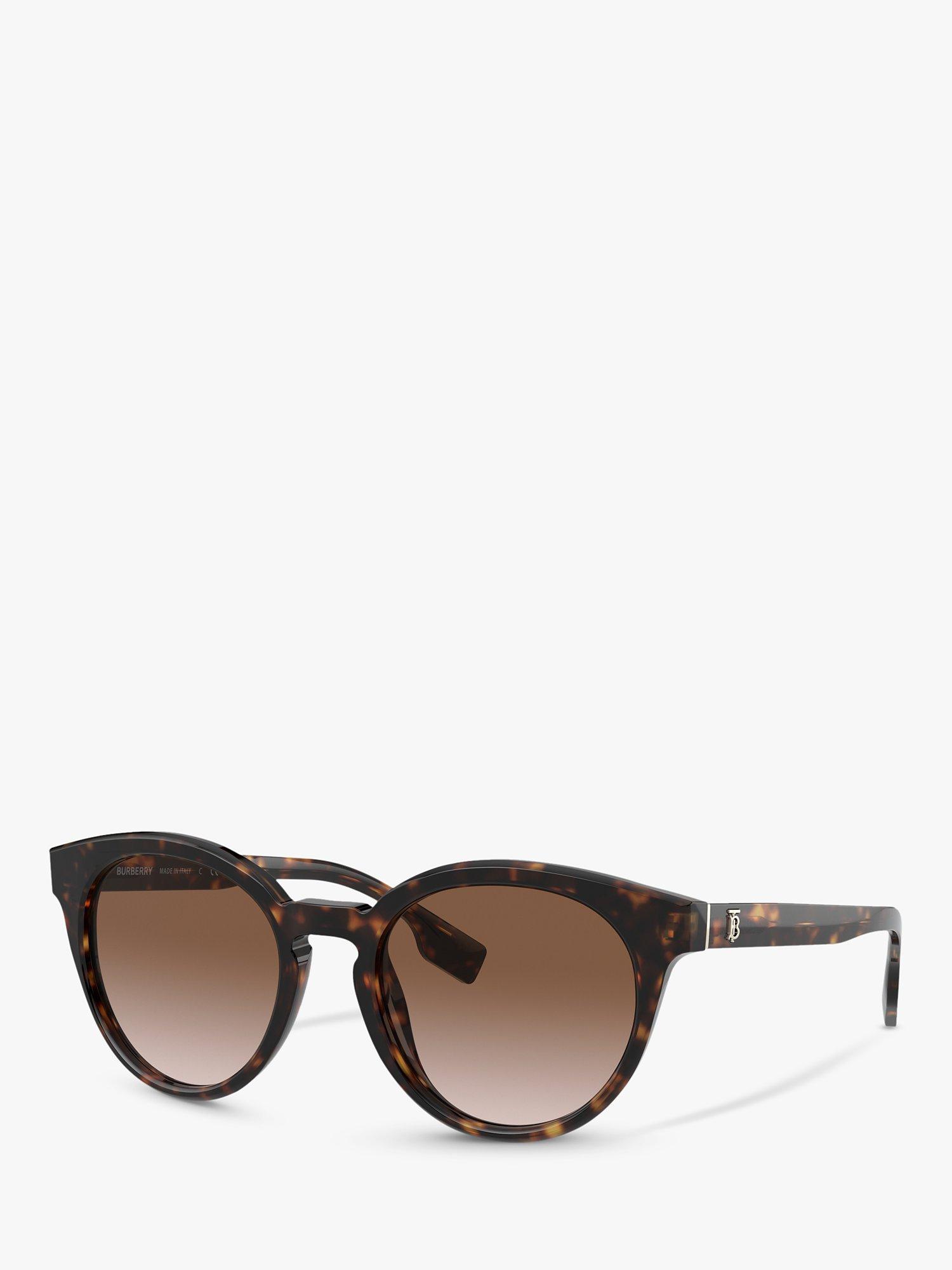 Burberry BE4326 Women's Oval Sunglasses, Dark Havana/Gradient
