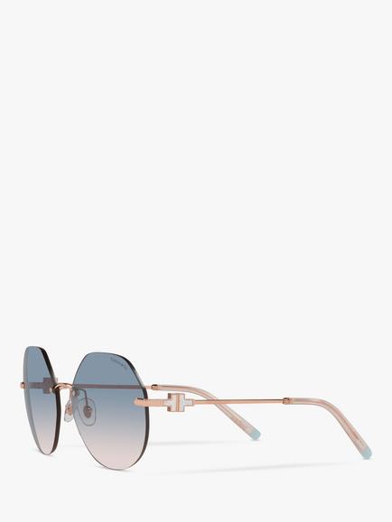 Tiffany & Co TF3077 Women's Irregular Sunglasses, Rubedo - view 2, Rubedo