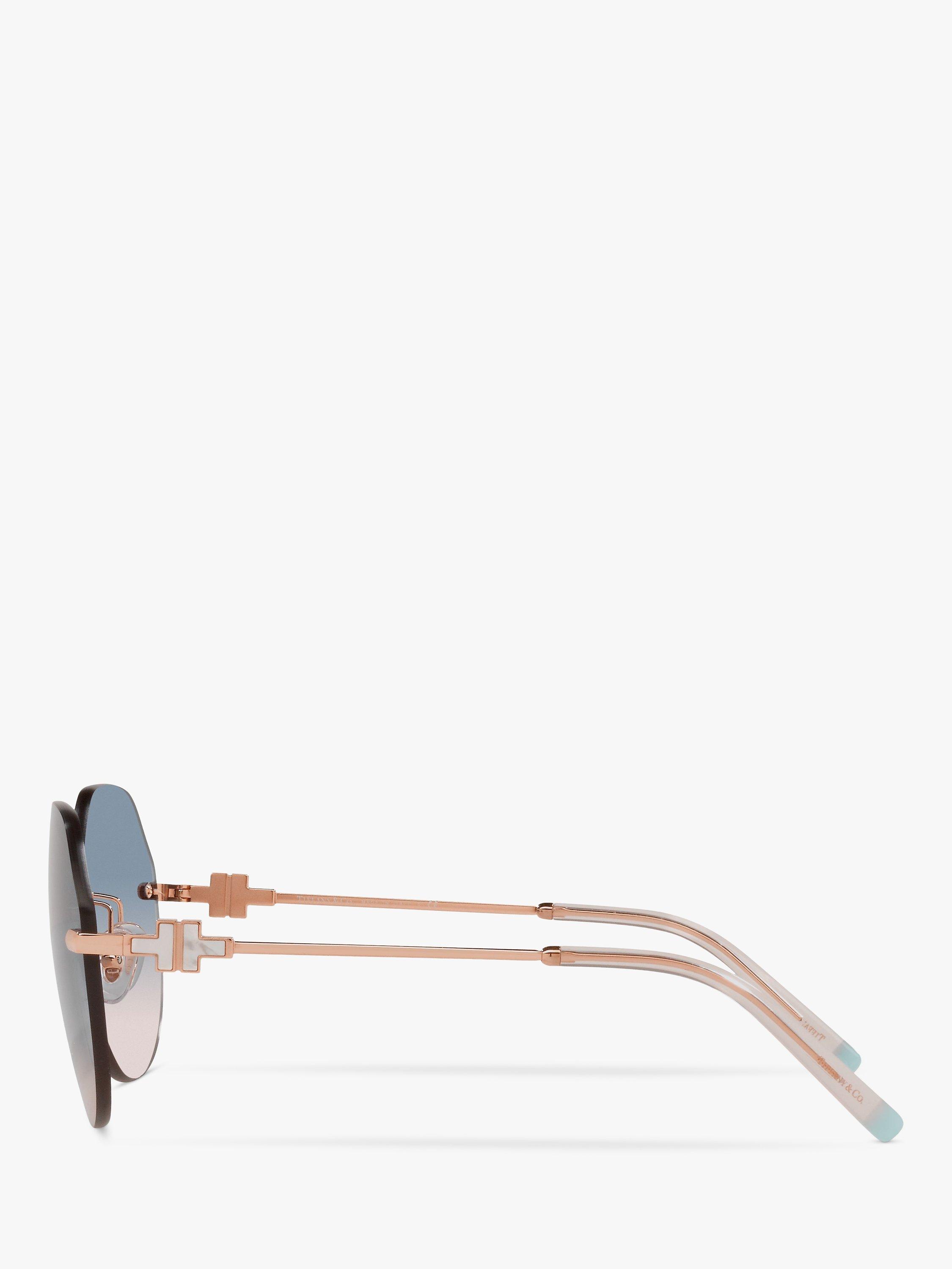 Product image 4 of 11, which shows Tiffany & Co TF3077 Women's Irregular Sunglasses, Rubedo