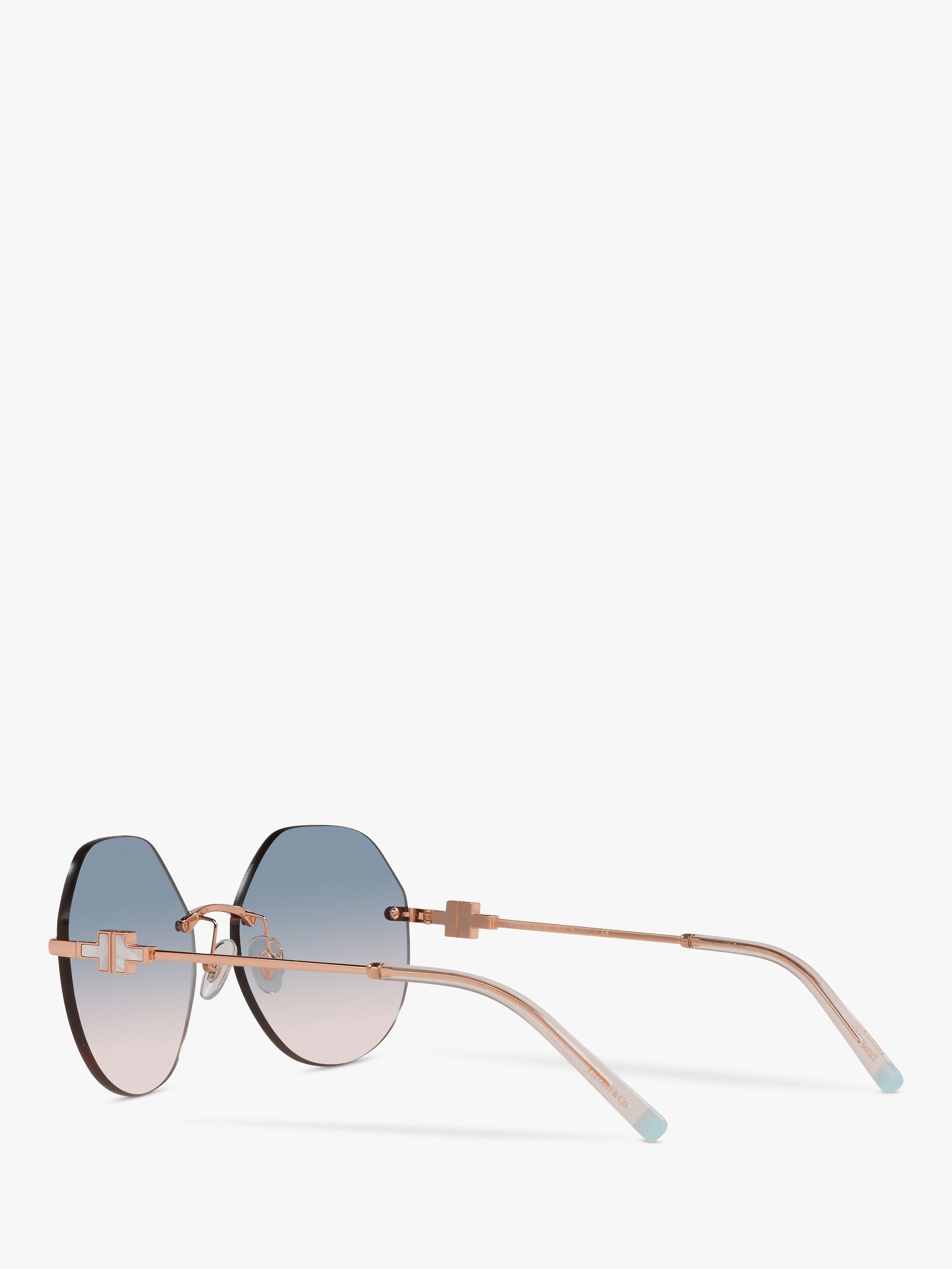 Product image 5 of 11, which shows Tiffany & Co TF3077 Women's Irregular Sunglasses, Rubedo