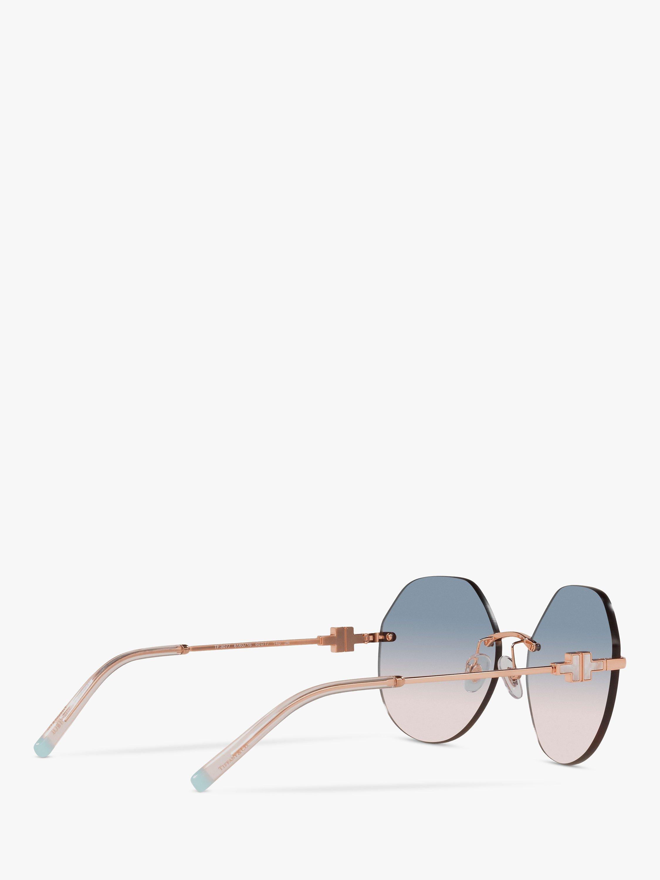 Product image 9 of 11, which shows Tiffany & Co TF3077 Women's Irregular Sunglasses, Rubedo