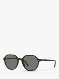 Ray-Ban RB2195 Unisex Thalia Polarised Square Sunglasses, Black