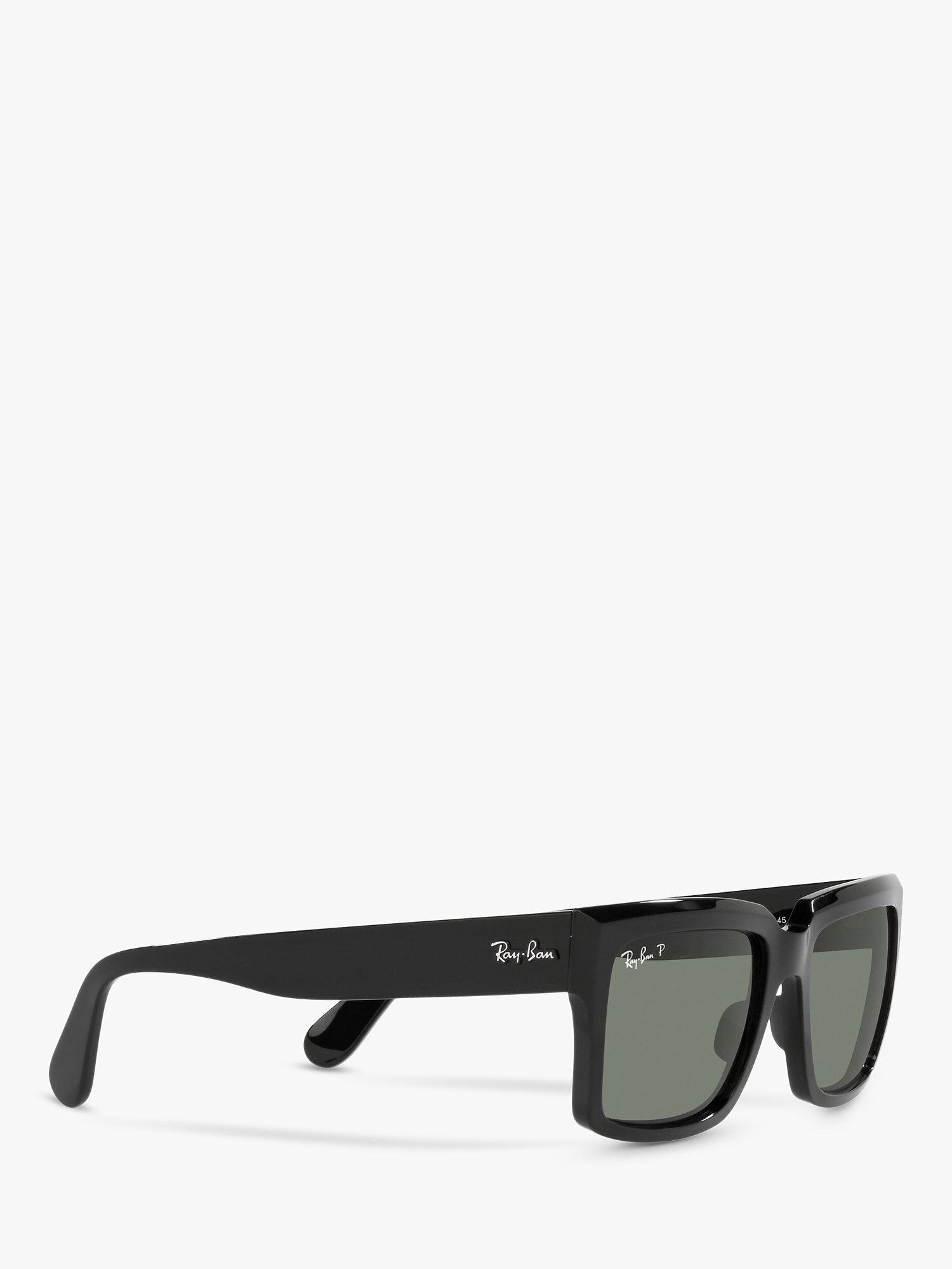 Product image 11 of 11, which shows Ray-Ban RB2191 Unisex Polarised Pillow Shape Sunglasses, Black