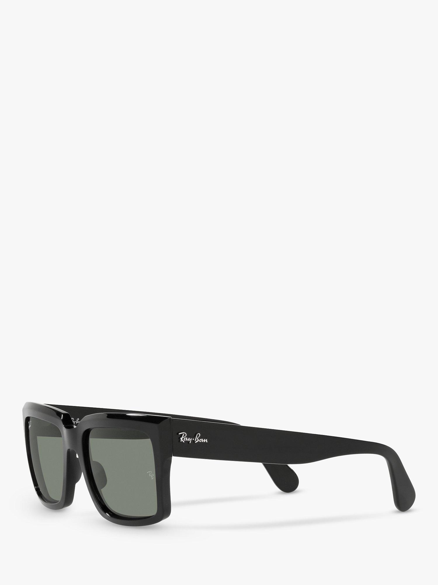 Product image 2 of 11, which shows Ray-Ban RB2191 Unisex Polarised Pillow Shape Sunglasses, Black