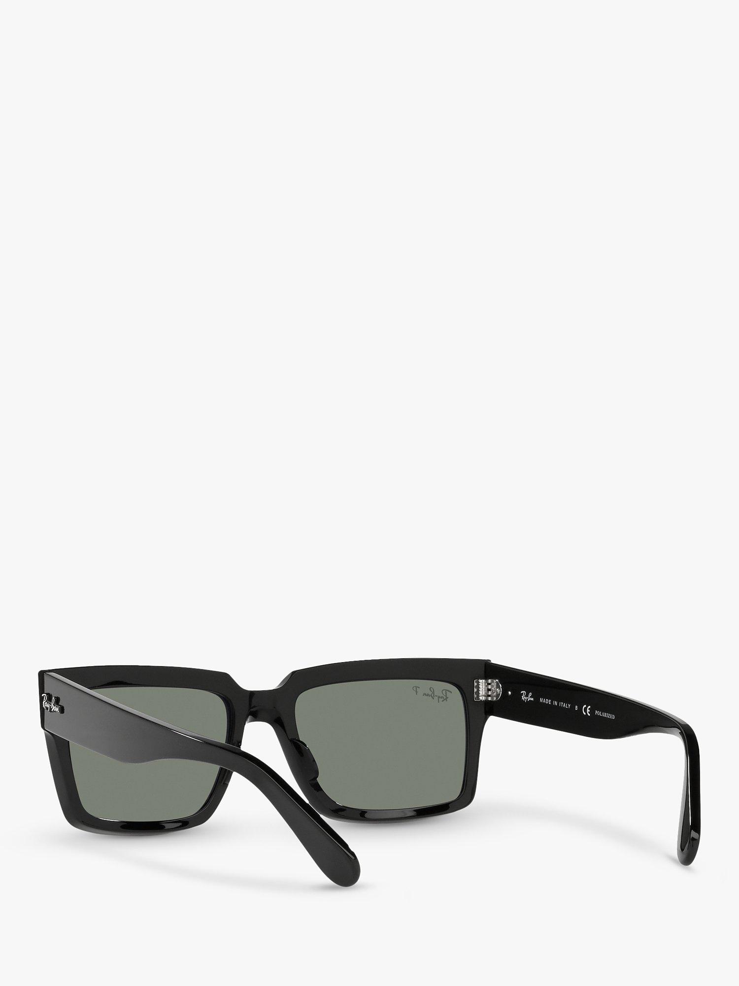 Product image 6 of 11, which shows Ray-Ban RB2191 Unisex Polarised Pillow Shape Sunglasses, Black