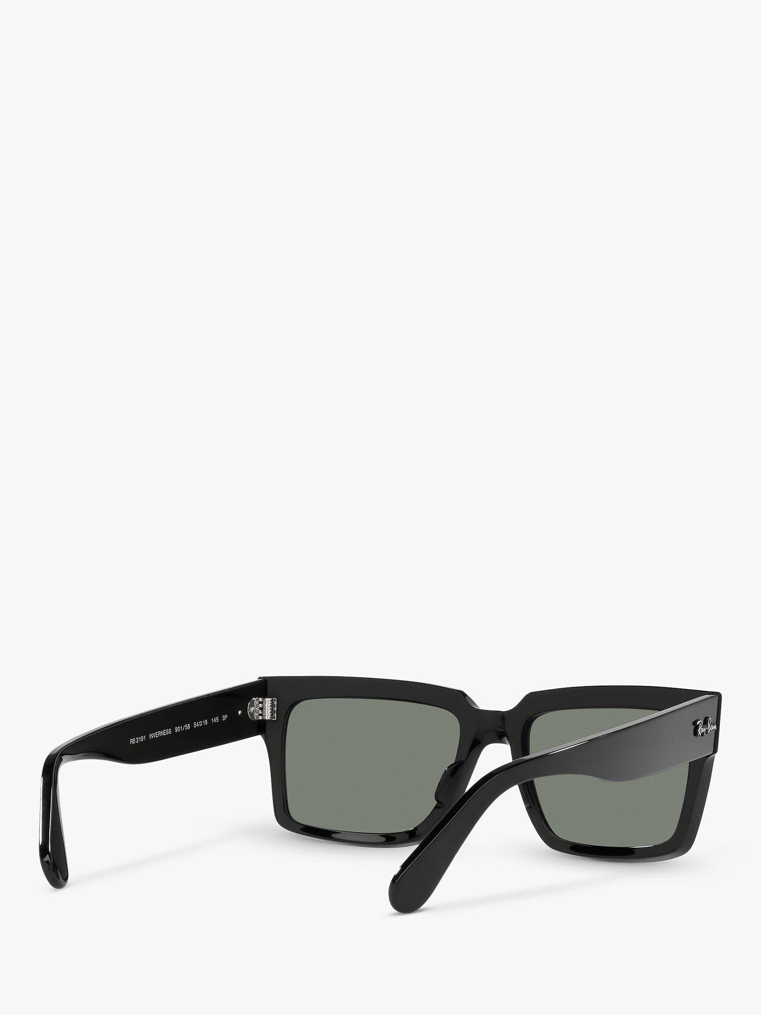 Product image 8 of 11, which shows Ray-Ban RB2191 Unisex Polarised Pillow Shape Sunglasses, Black