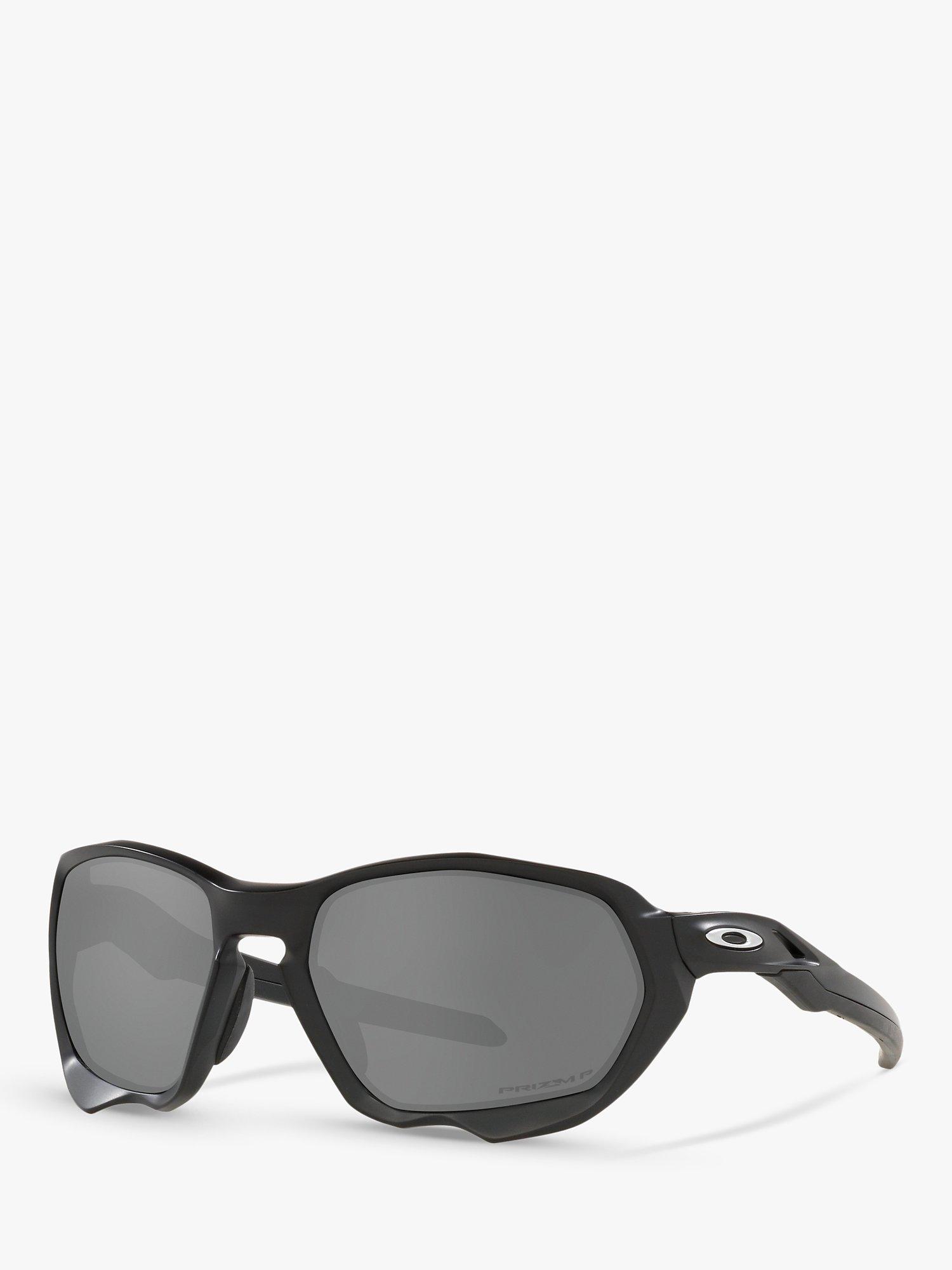 Oakley OO9019 Men's Prizm Polarised Sunglasses, Matte Black/Grey
