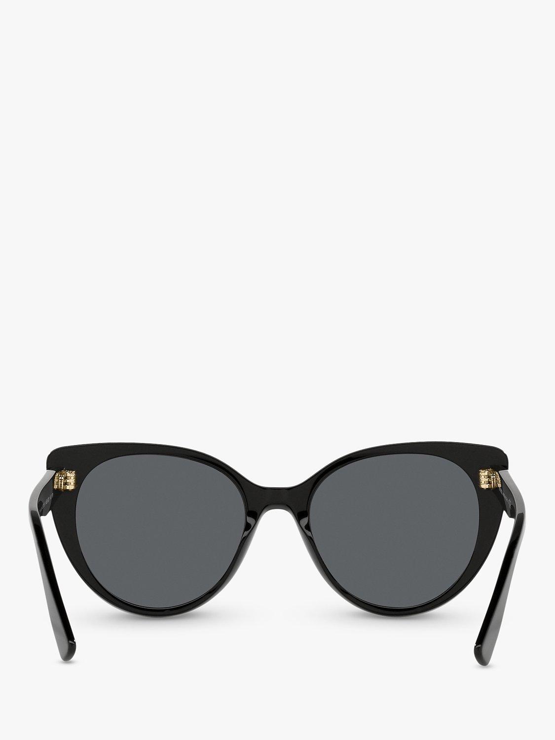 Product image 7 of 11, which shows Miu Miu MU 04XS Women's Cat's Eye Sunglasses, Black/Grey