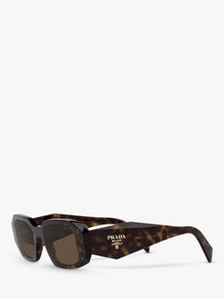 Prada PR 17WS Women's Rectangular Sunglasses - view 2, Tortoise/Brown