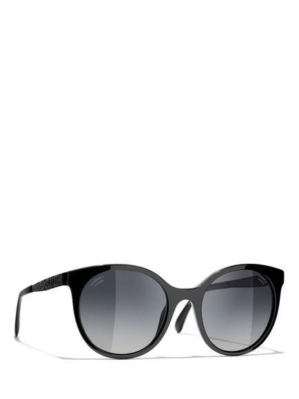 CHANEL Oval Sunglasses CH5440 Black/Grey Gradient, Black/Grey Gradient