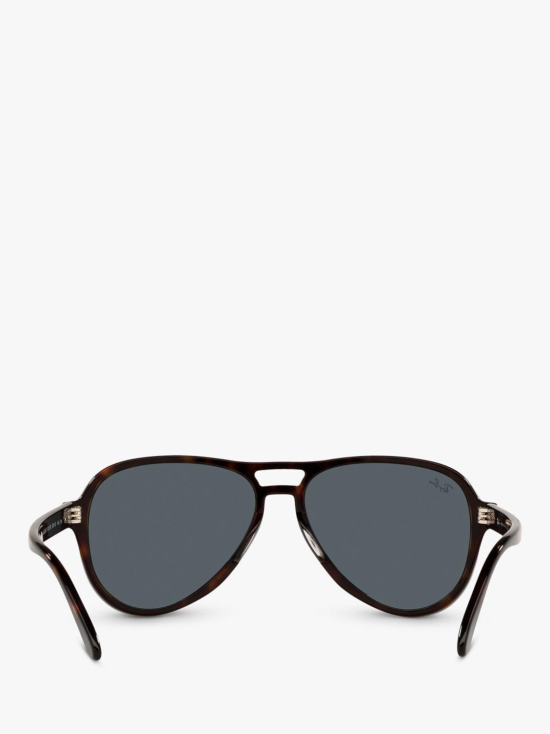 Product image 7 of 9, which shows Ray-Ban RB4355 Unisex Aviator Sunglasses, Dark Havana/Grey