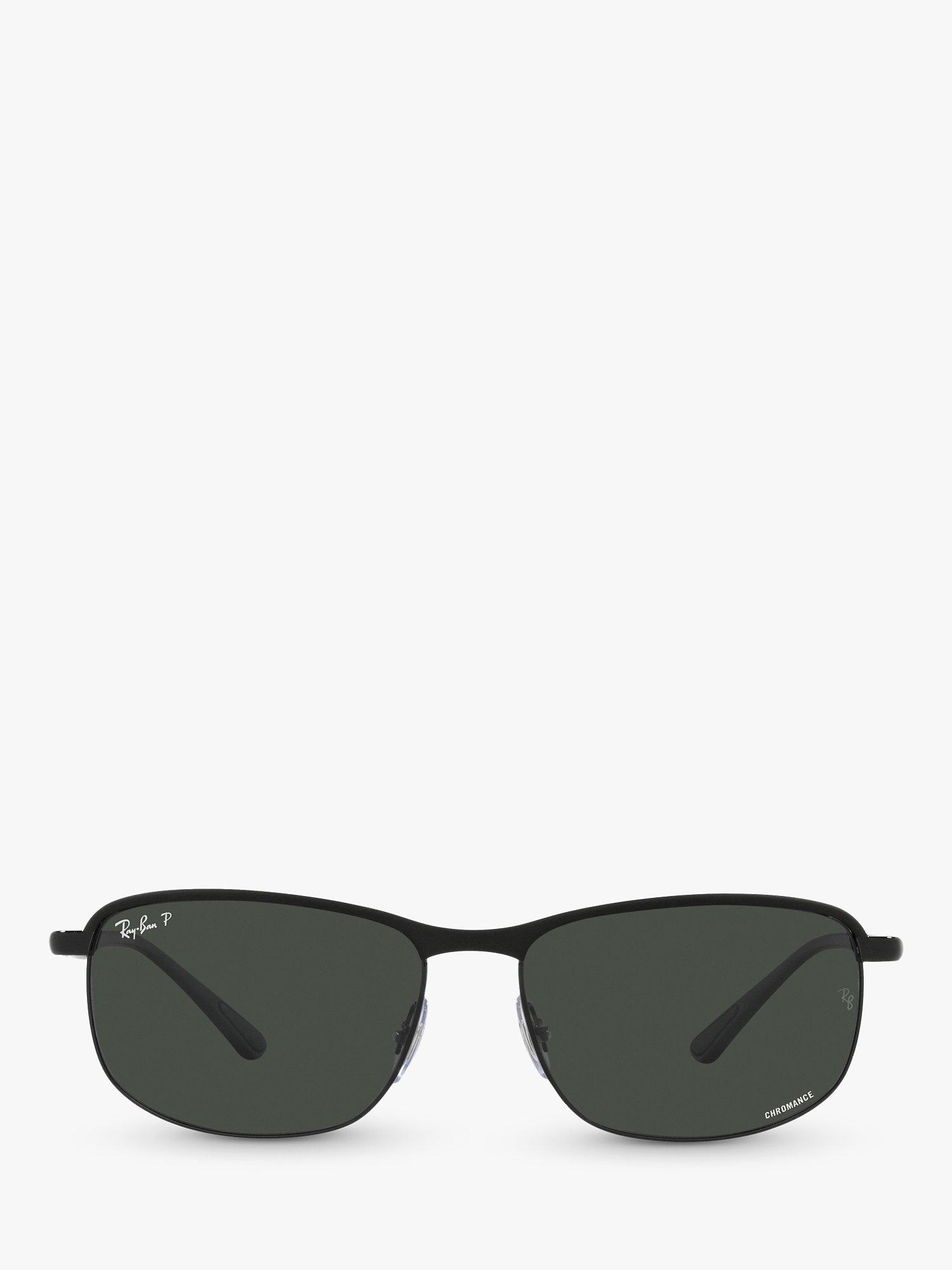 Product image 2 of 4, which shows Ray-Ban RB3671CH Unisex Polarised Sunglasses, Black On Black/Black