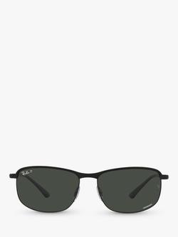 Ray-Ban RB3671CH Unisex Polarised Sunglasses - view 2, Black On Black