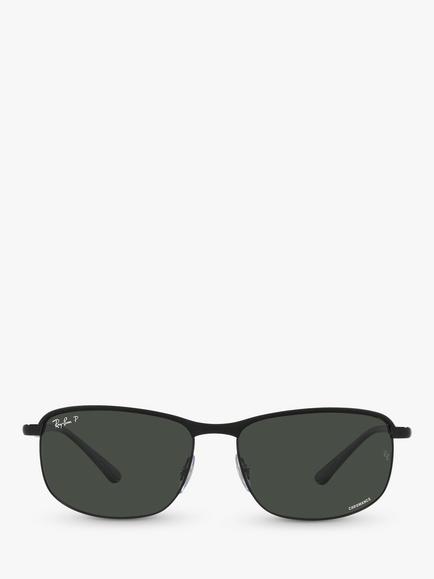 Ray-Ban RB3671CH Unisex Polarised Sunglasses - view 2, Black On Black