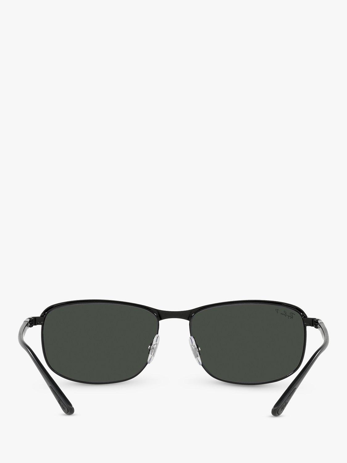 Product image 4 of 4, which shows Ray-Ban RB3671CH Unisex Polarised Sunglasses, Black On Black/Black