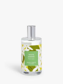 John Lewis White Jasmine Room Spray, 100ml, Multi