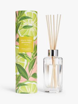 John Lewis White Tea & Bergamot Reed Diffuser, 110ml, Pink