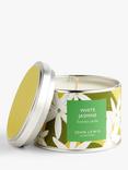 John Lewis White Jasmine Tin Scented Candle, 225g