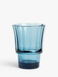 John Lewis Fish Stacking Glass Tumblers, Set of 4, 220ml, Teal