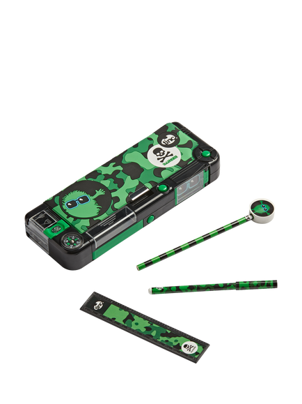 Tinc Camouflage Snap Compartment Pencil Case, Multi