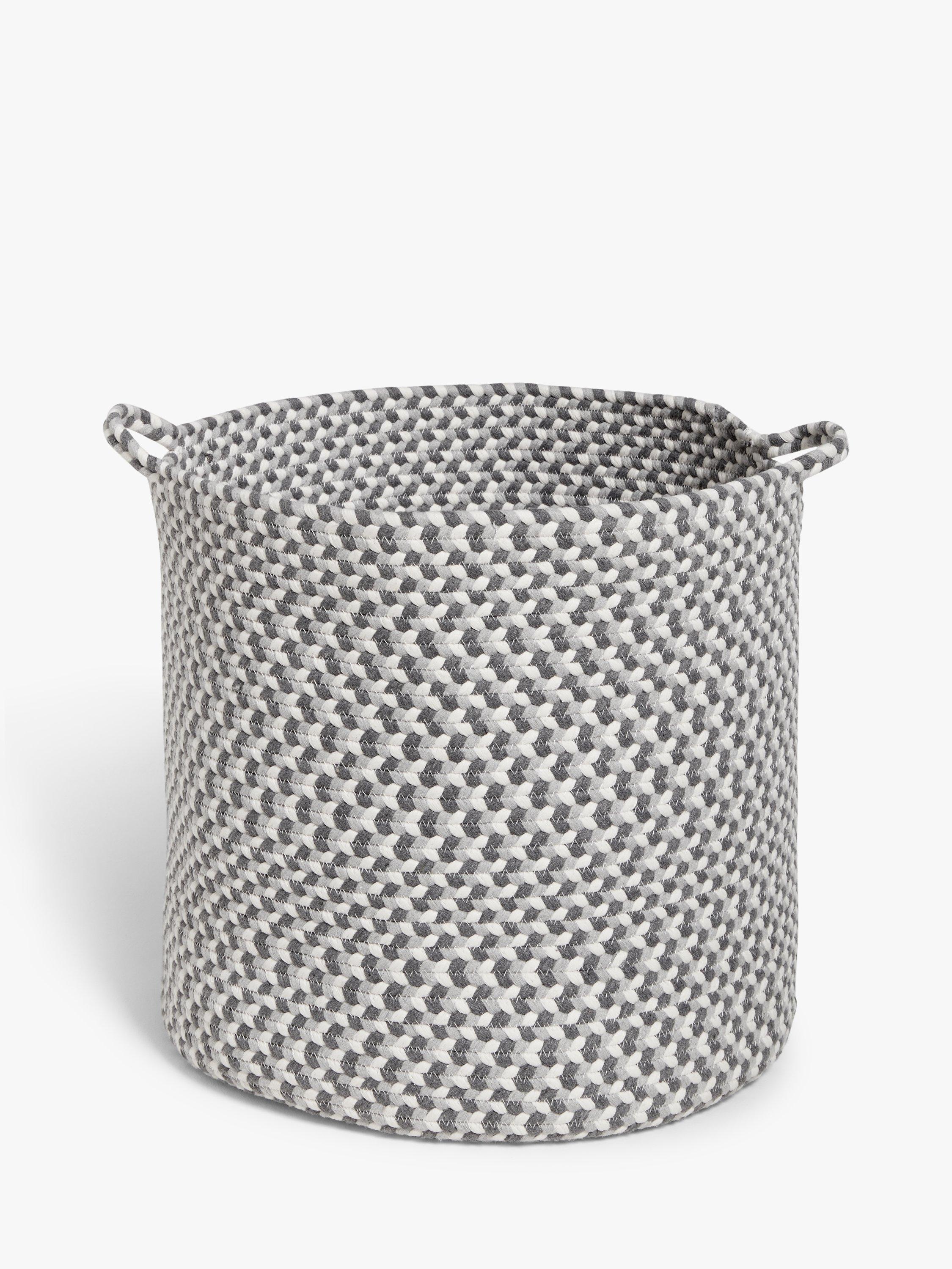 John Lewis ANYDAY 3 Tone Cotton Rope Storage Basket, Large