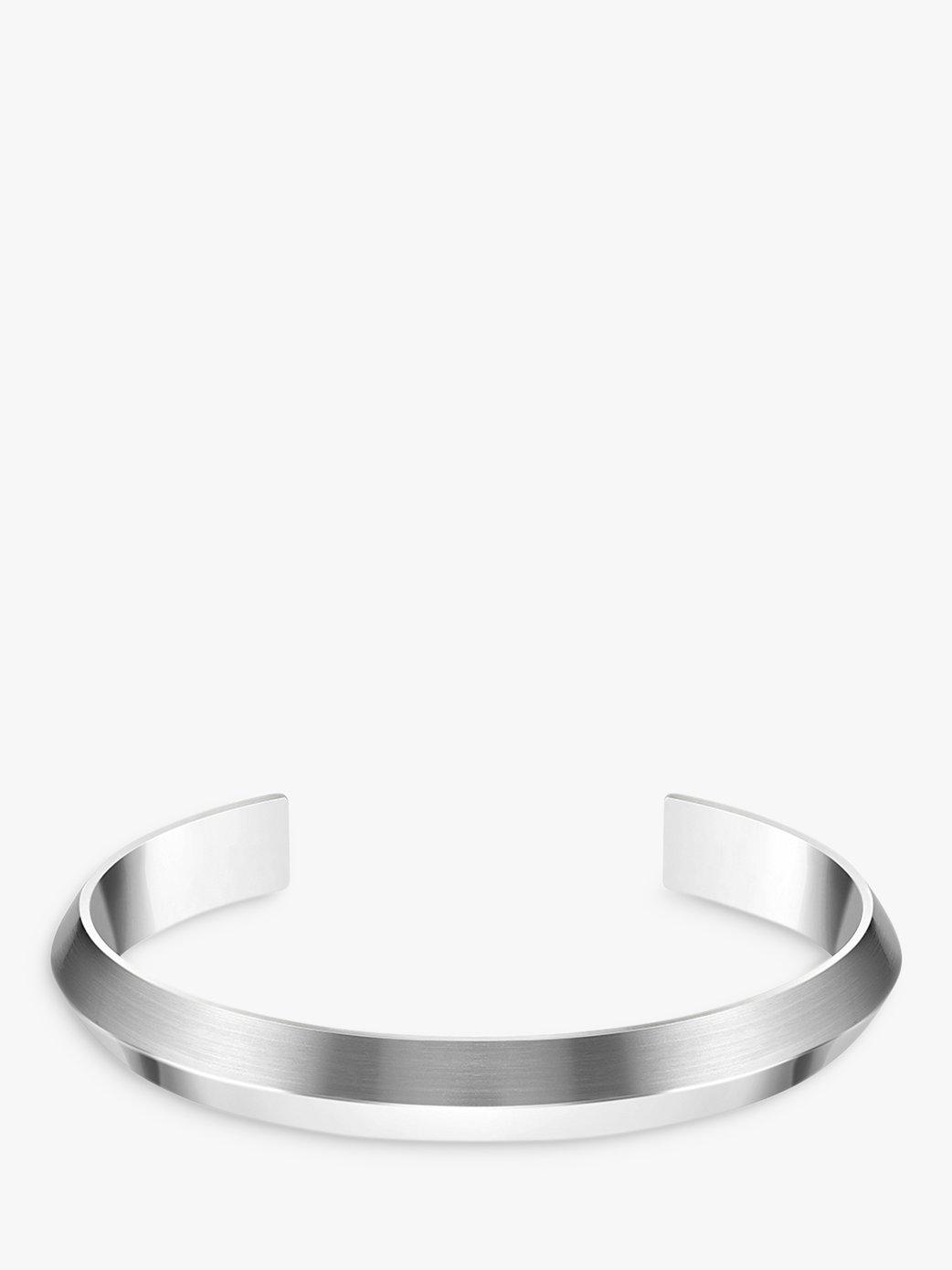 BOSS Men's Insignia Rooftop Bracelet, Silver