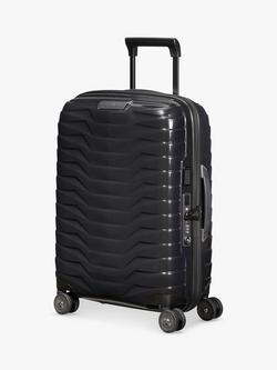 Samsonite Proxis Spinner 55cm 4-Wheel 40cm Wide Expandable Cabin Case, Black