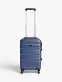 John Lewis ANYDAY Girona 55cm 4-Wheel Cabin Case, Navy