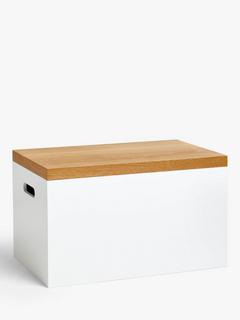John Lewis Lacquered Storage Box, Extra Large, White