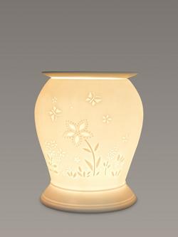 Cello Flower Wax Burner - view 2, White