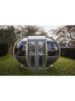 Ornate Garden Medium Oval Garden Summerhouse Pod, Natural/Multi