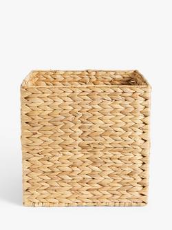 John Lewis Water Hyacinth Storage Box - view 2, Natural