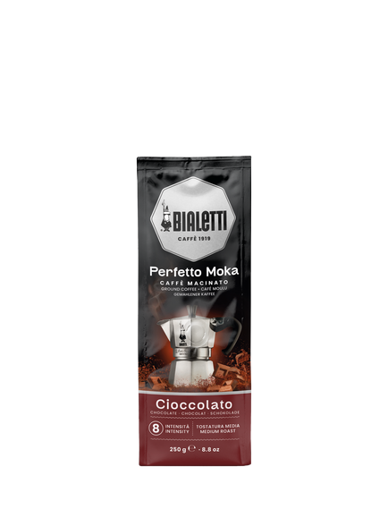 Bialetti Perfetto Moka Chocolate Ground Coffee, 250g, 