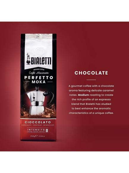 Bialetti Perfetto Moka Chocolate Ground Coffee, 250g - view 2, 